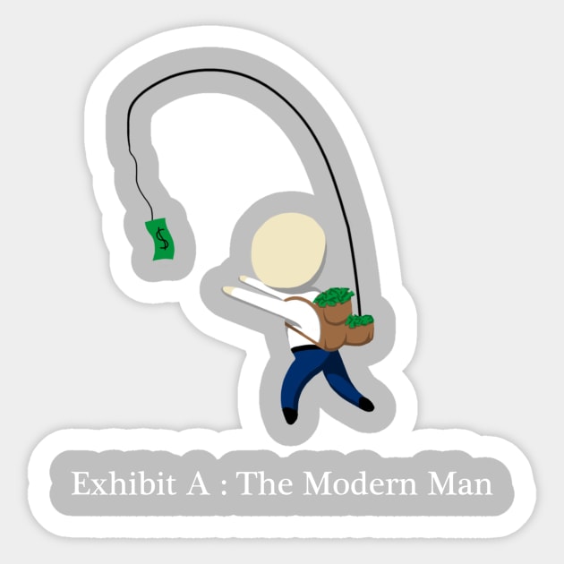 Exhibit A : Modern Man Sticker by Dansyuqri